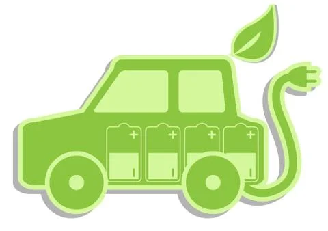 Electric car Stock Illustration