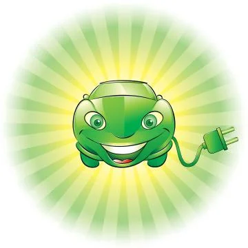 Electric car 스톡 일러스트