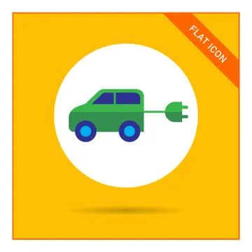 Electric car Stock Illustration