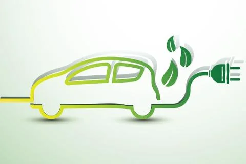 Electric car Stock Illustration