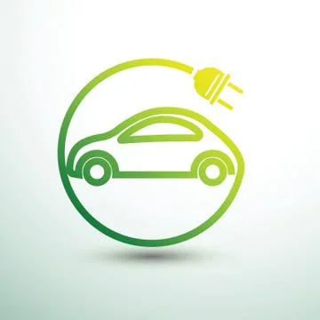 Electric car Stock Illustration