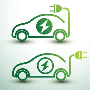 Electric car Stock Illustration