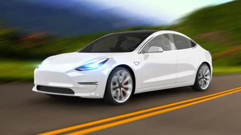 Electric Car Illustrazione stock