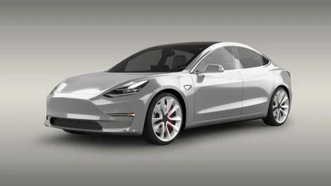Electric Car Stock Illustration