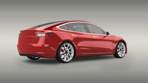 Electric Car Stock Illustration