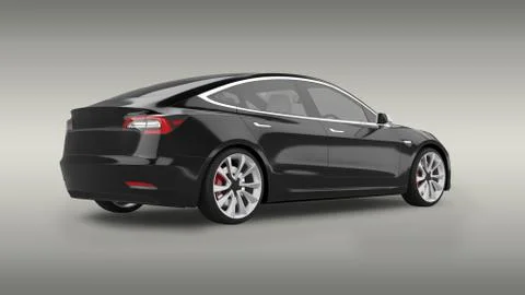 Electric Car Stock Illustration