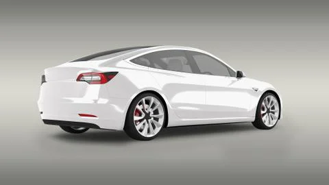 Electric Car Stock Illustration