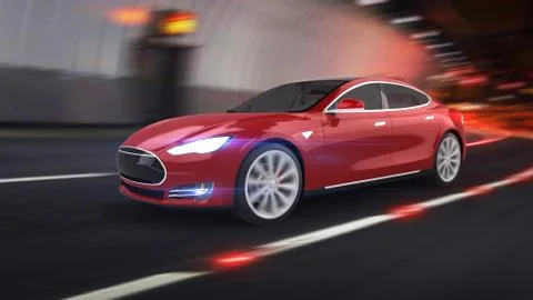 Electric Car Illustrazione stock