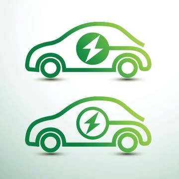 Electric car Stock Illustration