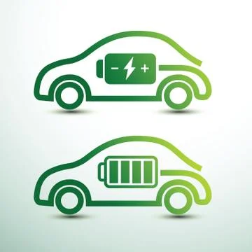 Electric car Stock Illustration