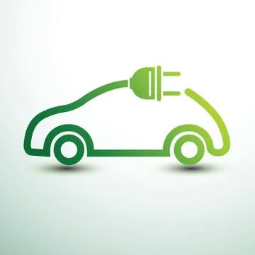 Electric car Illustrazione stock