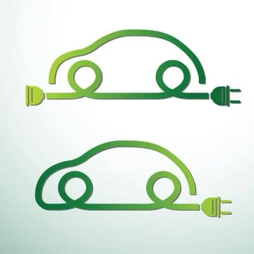 Electric car Stock Illustration