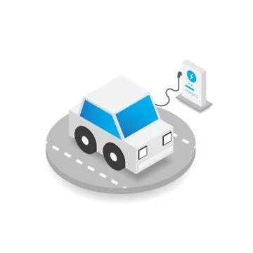 Electric car Illustrazione stock