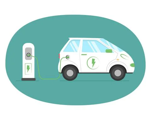 Electric car Stock Illustration