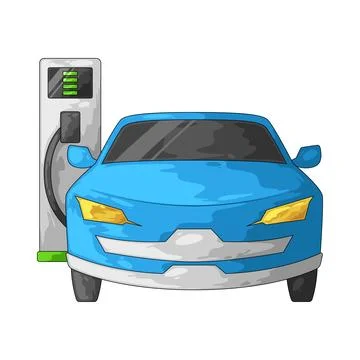 Electric Car illustration Stock Illustration