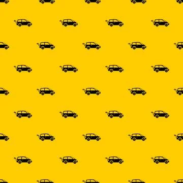 Electric car pattern vector イラスト素材