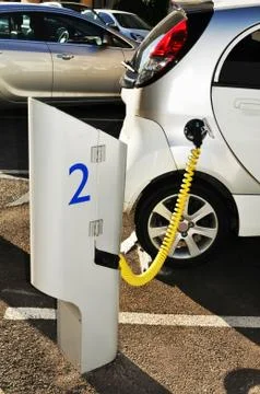 Electric car Stock Photos