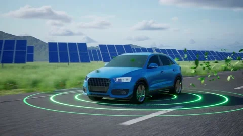 Electric car protect the environment Stock Footage 219928000