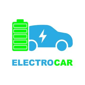 Electric car refill icon, vector. Electric refueling. Eco transportation. Stock-Illustration