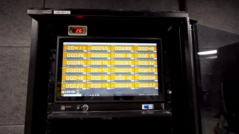 Electric Ceiling Chain Hoist Control Unit, Computer Stock Footage 262111536