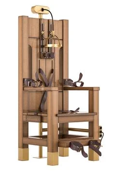 Electric chair. 3D rendering Stock Illustration