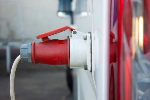 Electric charging, generator cable, network device, electricity supply, Stockfoto's