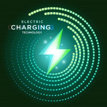Electric Charging Technology Concept Stock Illustration