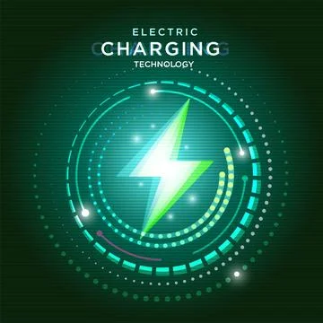 Electric Charging Technology Concept Stock Illustration