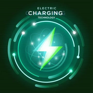 Electric Charging Technology Concept Stock Illustration