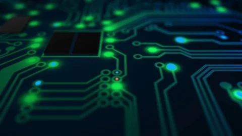 Electric Circuit Background Stock Video Pond5