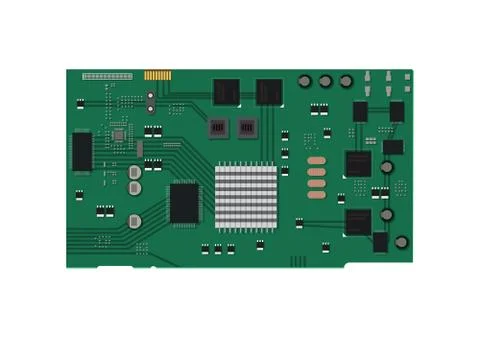 Electric circuit board Stock Illustration