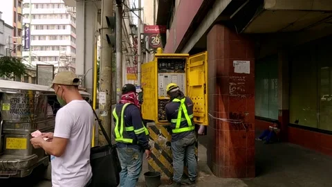 Electric Circuit Board or Control Panel of Street Light Stock Footage 236181782