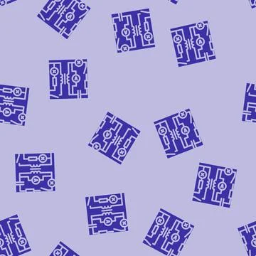 Electric circuit electrical engineer glyph vector seamless pattern Stock Illustration