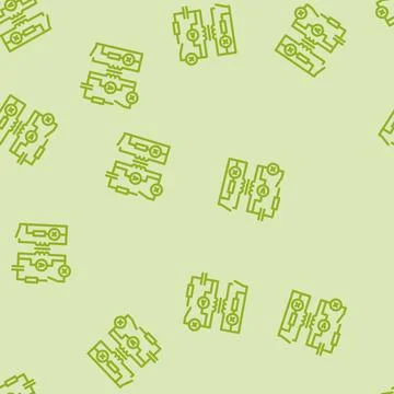 Electric circuit electrical engineer line vector seamless pattern イラスト素材
