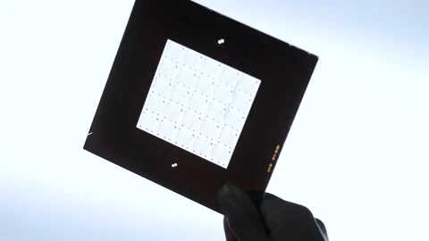 Electric circuit layout. Photomask for printed circuit boards Stock Footage 156175372