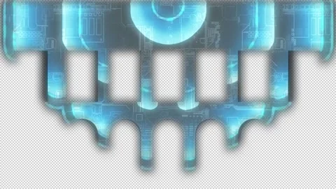 Electric circuit wave fill in effect on ... | Stock Video | Pond5