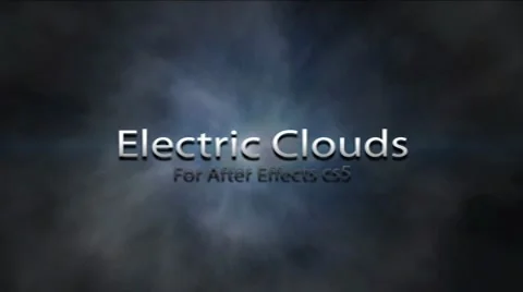 Electric Clouds - With Audio Track After Effects stock