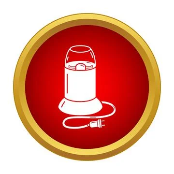 Electric coffee grinder icon presenting kitchen appliance Stock Illustration