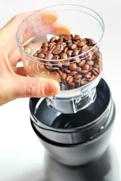 Electric coffee grinder Stock Photos