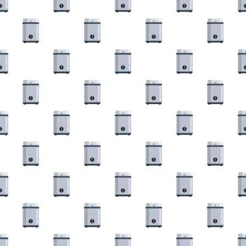 Electric coffee grinder seamless pattern for kitchen designs Stock Illustration