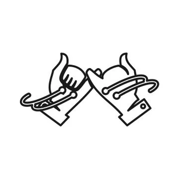 Electric Commitment Teamwork Together Outline Logo vector イラスト素材