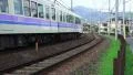 Electric Commuter Train Travels Thru Residential Kyoto Neighborhood 01 4K 4k or 4k+ Resolution