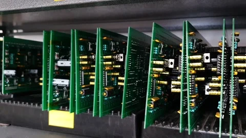 Electric components as assembly stock Stock Footage 292260529