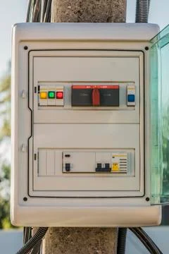 Electric control box Foto stock