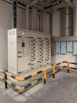 Electric control cabinet Stock Photos