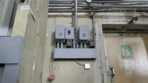 Electric Control Panel Stock Footage 128146388