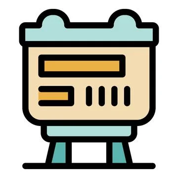 Electric control panel managing energy consumption and distribution Stock Illustration