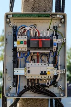 Electric control panel Stock Photos