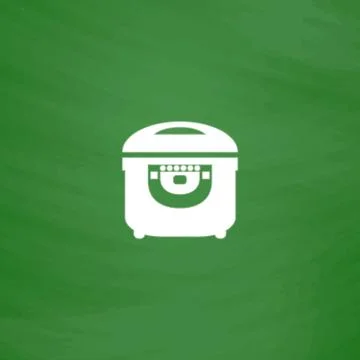 Electric Cooker icon on  background. 스톡 일러스트