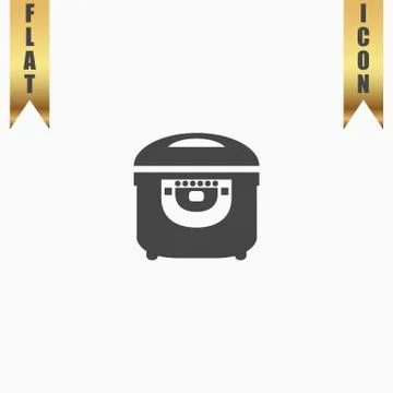 Electric Cooker icon on  background. 스톡 일러스트